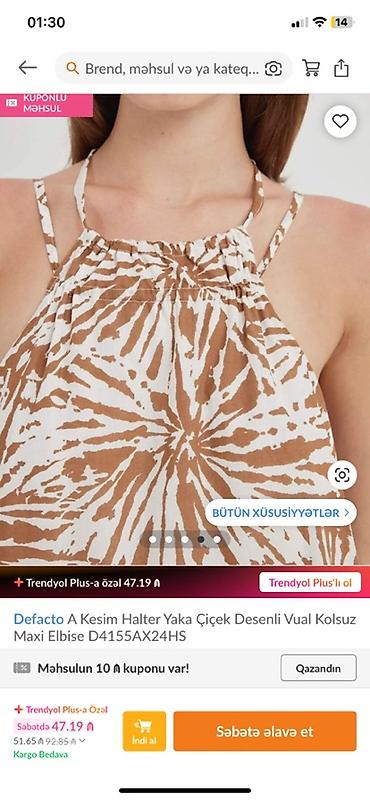 rm butik instagram: Gündəlik don, Maksi, Defacto, L — 2