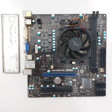 Ana platalar: Ana Platası MSI Ana Plata "DDR3 MSİ FM2-A55-P33+AMD A8 5500+Kuler+16GB Ram+128GB SSD", İşlənmiş — 6