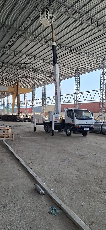 kamera video: Avtokran səbətli yüksəldici kirayəsi – Mitsubishi şassi üzərində — 1