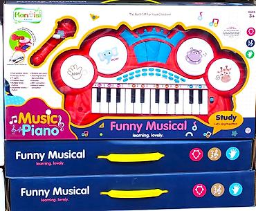Uşaq musiqi alətləri: 🎹🎤 Uşaq üçün Musiqili Piano – Mikrofonlu və Çoxfunksiyalı Uşaqlar — 2