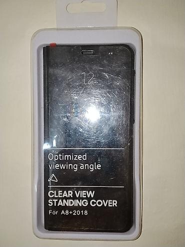 samsung note 8 ekran: Clear View Standing Cover – Samsung Galaxy A8+ (2018) üçün - Model — 3