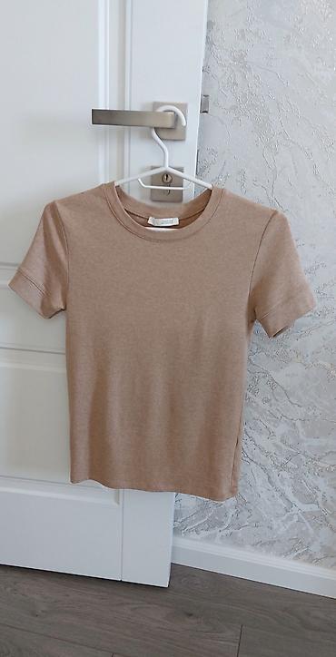 pull and bear: ZARA qadın t-shirt - Model: qısaqoll, dairəvi yaxalı basic t-shirt - — 5