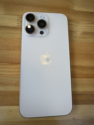 каракол телефон айфон: IPhone 16 Pro Max, Колдонулган, 256 ГБ, Desert Titanium, 92 %
