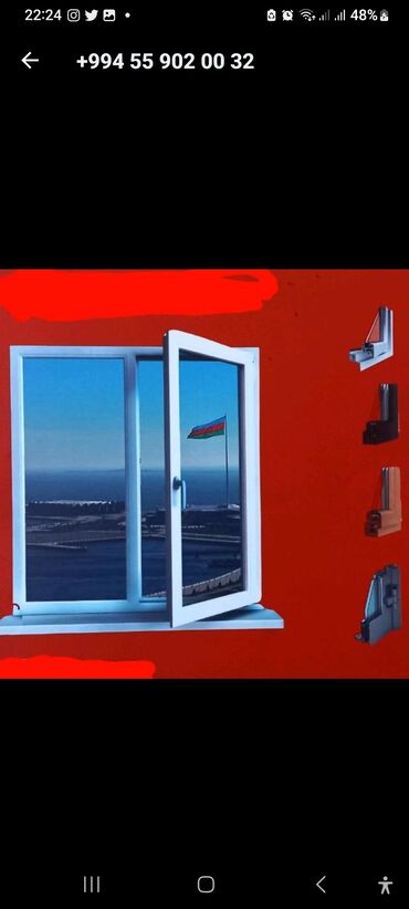 Pəncərələrin quraşdırılması, montajı: Plastik antrasit grey pəncərələr. Kəyfi̇yətli̇. Sərfəli̇ — 15