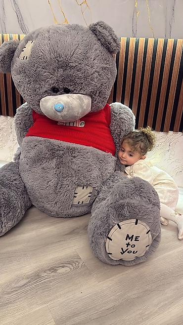ayı oyuncaq: Böyük ölçülü “Me to You” boz tuluş ayı oyuncağı Hediyye alinib yer — 2