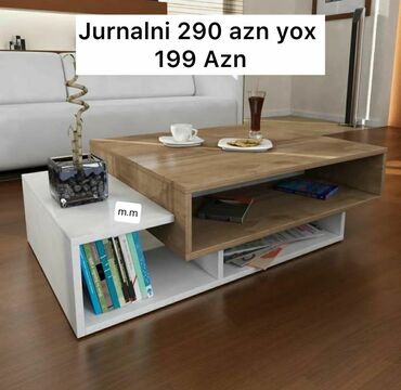 Masalar: Jurnal masası, Yeni, Açılan, Laminat, Dördbucaq masa — 7