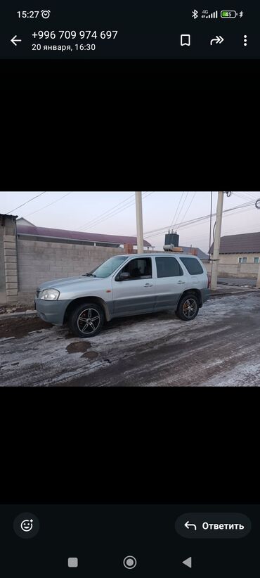 Mazda: Mazda Tribute: 2004 г., 2 л, Механика, Бензин, Внедорожник