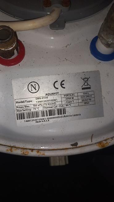 su krani: AQUAHOT EWH-V100 şaquli su qızdırıcısı - Tutum: 100 litr - Güc: 2000 — 3