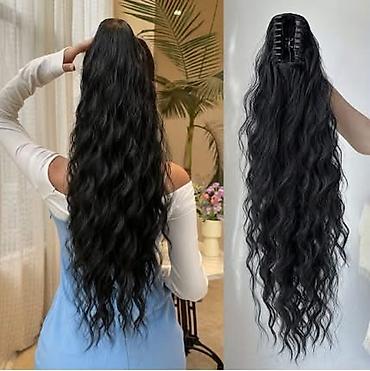Perike i klipse: Ekstenzija rep (clip-in) – duga talasasta kosa - Tip: sintetička — 21