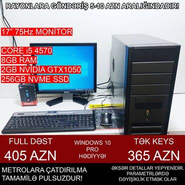 Masaüstü kompüterlər və iş stansiyaları: Oyun üçün Kompüter "Gaming Core i5 4570 GTX1050 2GB 256GB NVME” ⭐Tək -da lalafo.az — 4 Masaüstü kompüterlər və iş stansiyaları: Oyun üçün Kompüter "Gaming Core i5 4570 GTX1050 2GB 256GB NVME” ⭐Tək — 4
