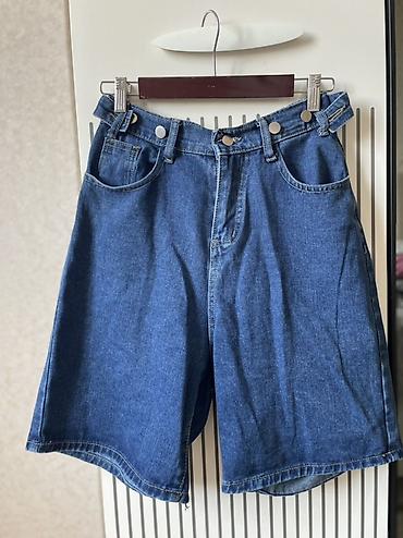 Unisex denim şort - Material: qalın denim (100% pambıq təsvirinə lalafo.az -da Unisex denim şort - Material: qalın denim (100% pambıq təsvirinə