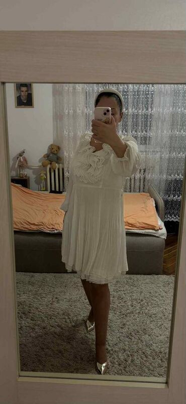 Haljine: XL, bоја - Bela, Koktel, klub, Dugih rukava na lalafo.rs — 5 Haljine: XL, bоја - Bela, Koktel, klub, Dugih rukava — 5