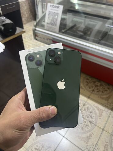 iphone 5s: IPhone 13, Б/у, 128 ГБ, Зеленый, Чехол, Коробка, 100 %