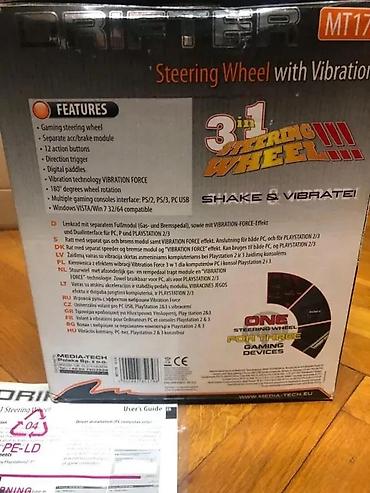 modem: Media-Tech Drifter MT179 – gejmerski volan sa vibracijama i pedalama — 7