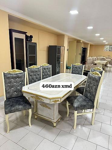 qabaq usdolu: Qonaq otağı üçün, Yeni, Açılmayan, Oval masa, 6 stul — 1