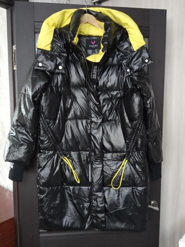 зимняя спортивная куртка: Пуховик, Длинная модель, Оверсайз