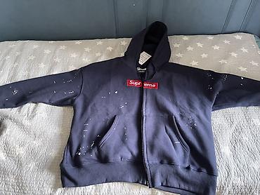 half zip: Худи на молнии Supreme с колабой мм6 размер S на рост 167 плюс минус — 4