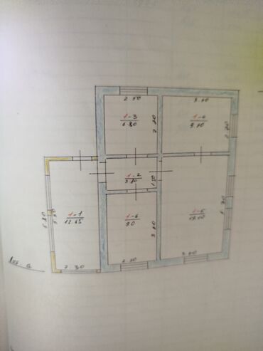 продаю дом в городе токмок: Дом, 79 м², 5 комнат, Собственник, Косметический ремонт