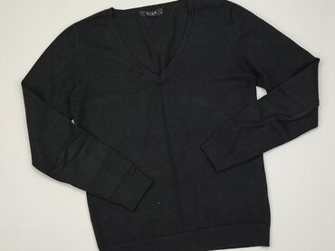 czarne t shirty w serek damskie: Sweter, Vila, M, stan - Bardzo dobry