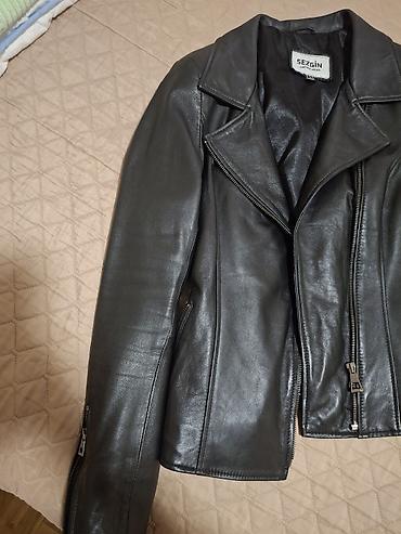 Kožne jakne: Ženska kožna jakna – SEZGIN Leather Wear - Model: klasična biker — 5