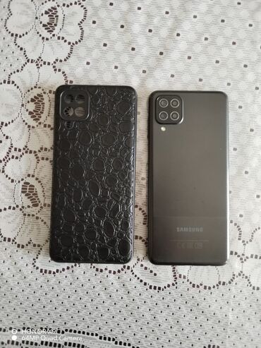 telefon barter: Samsung Galaxy A12, 32 GB, rəng - Qara, Sensor, Barmaq izi, İki sim kartlı