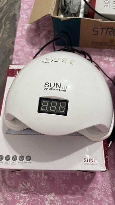 manikur lampasi: Manikür üçün avadanlıq dəsti - UV/LED dırnaq lampası: SUN5 modeli — 2