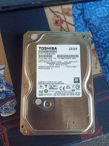 жесткий диск на 1 тб цена: Маалымат алып жүрүүчү, Жаңы, Toshiba, HDD, 1 ТБ, 3.5", ПК үчүн