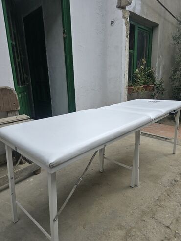 Restoran mebeli: Masaj kuşetkası, Qatlanan, rəng - Ağ