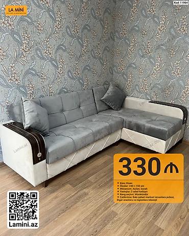 Künc divan – La Mini (Kod: 11964) • Ölçülər: 240 × 150 sm •