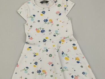 biała sukienka niemowlęca: Sukienka, Primark, 7 lat, 116-122 cm, stan - Dobry