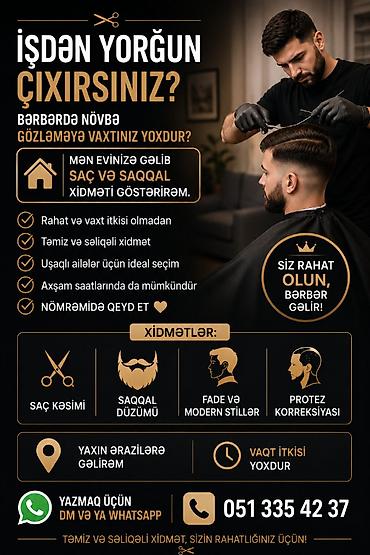 sac kəsimi: Bərbərlər | Saç kəsimi — 1