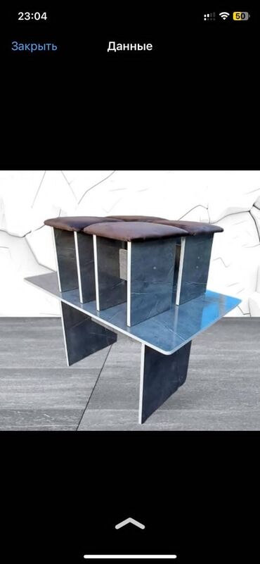 Кухонные столы и стулья: Кухонный стол и стул, Новый, Платная доставка, цвет - Белый — 12