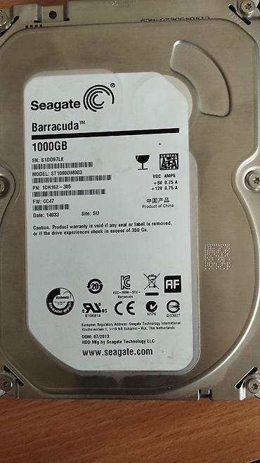 Накопитель для ПК, Б/у, Seagate, HDD, 1 ТБ, 3.5", Для ПК at lalafo.kg Накопитель для ПК, Б/у, Seagate, HDD, 1 ТБ, 3.5", Для ПК
