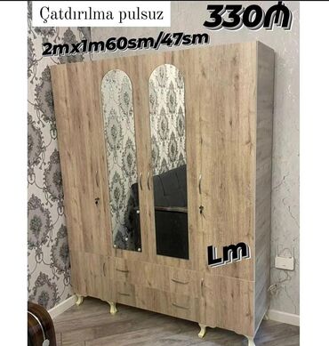 Sifarişlə dolablar: Düz dolab, Dəhliz üçün, Yataq otağı üçün, Paltar üçün, Açılan, 3 qapılı — 9