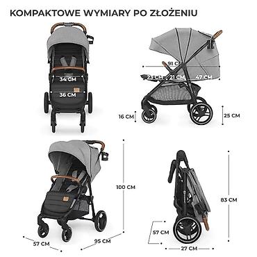 boos majice: KINDERKRAFT KOLICA ZA BEBE GRANDE PLUS GRAY (SKU: KSGRAN00GRY) — 3