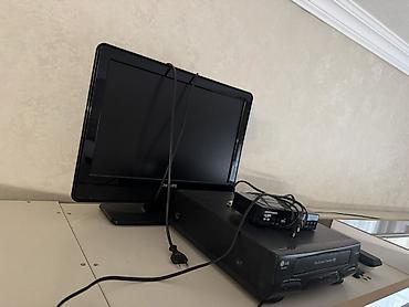 zimmer tv made in: Philips kompakt televizor + DVB-T2 rəqəmsal tuner + LG VHS pleyer — 4