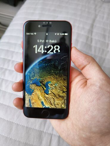 Apple iPhone: IPhone 8, 64 GB, Qırmızı, Barmaq izi — 11