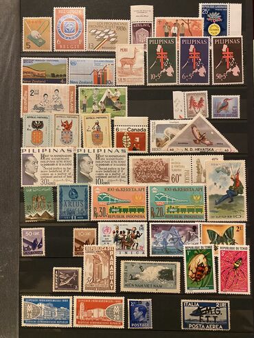 Markalar: Tək tək markalar 1 manat, bloklar 6 manat — 8