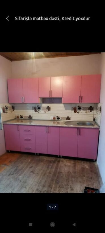 Mətbəx mebeli: Sifarişlə hazırlanmış müxtəlif ölçülü mətbəx mebelləri. Rəng və dizayn — 12