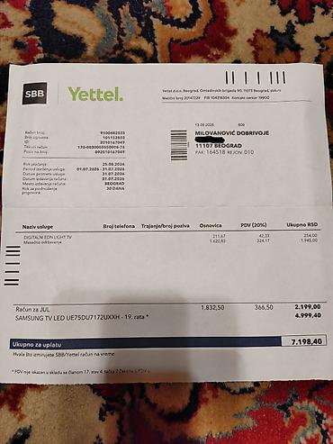 Televizori: Samsung UE75DU7172UXXH - FABRIČKI NOV, polomljen u transport Prodajem — 13