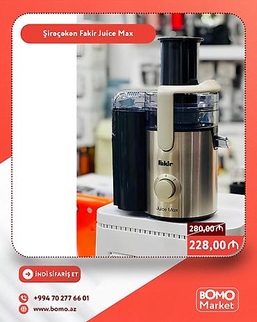 servant az: Məhsul: Şirəçəkən Fakir Juice Max - Güclü elektrikli şirəçəkən – — 1