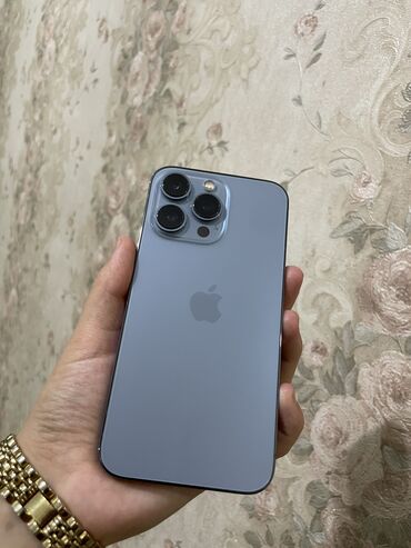 Apple iPhone: IPhone 13 Pro, Б/у, 128 ГБ, Синий, Защитное стекло, 85 %