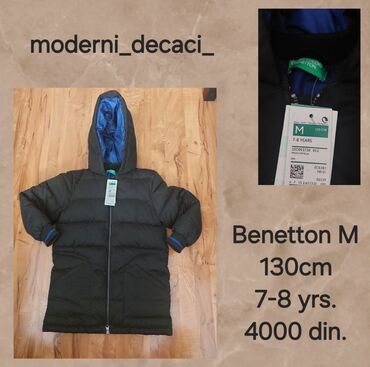 Jackets and Coats: Benetton, Puffer jacket, 128-134