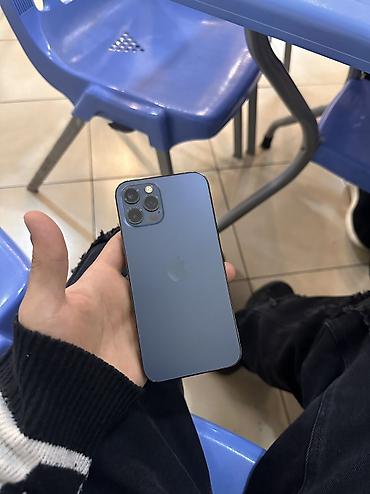 IPhone 12 Pro, 128 GB, Göy, Simsiz şarj, Face ID, Sənədlərlə