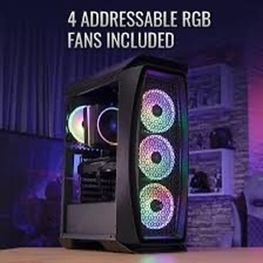 Monitorlar: Aerocool one duo 4 fanlı 4 fan elave olunub ümumi 8 rgb fanı var boş