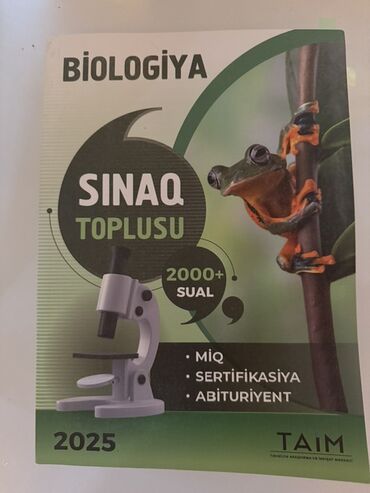 fizika test toplusu pdf yukle: 2025-ci il üçün hazırlanmış, biologiya fənnindən 2000-dən çox sualı