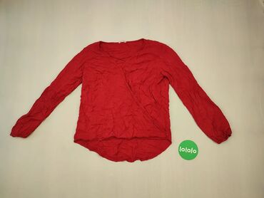 Bluzki: Bluza, L (EU 40), wzór - Jednolity kolor, kolor - Czerwony