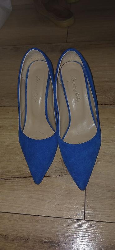 eqa shoes ecemi: Mavi rəngli klassik qadın tufsilər - Model: nazik burunlu, qısa — 3