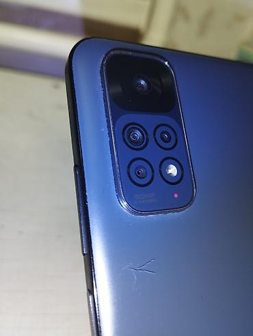 Мобильные телефоны: Redmi, Redmi Note 11, Б/у, 128 ГБ, цвет - Синий, 2 SIM — 2
