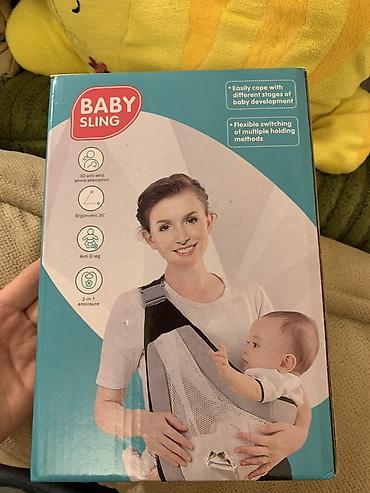 uşaq şezlonqu: Sling ushag daşıyicısı (çanta)
İkisini bir yerde giymeti — 7